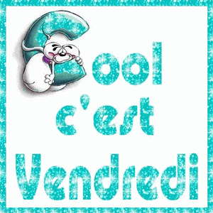Gif animé cool c'est vendredi